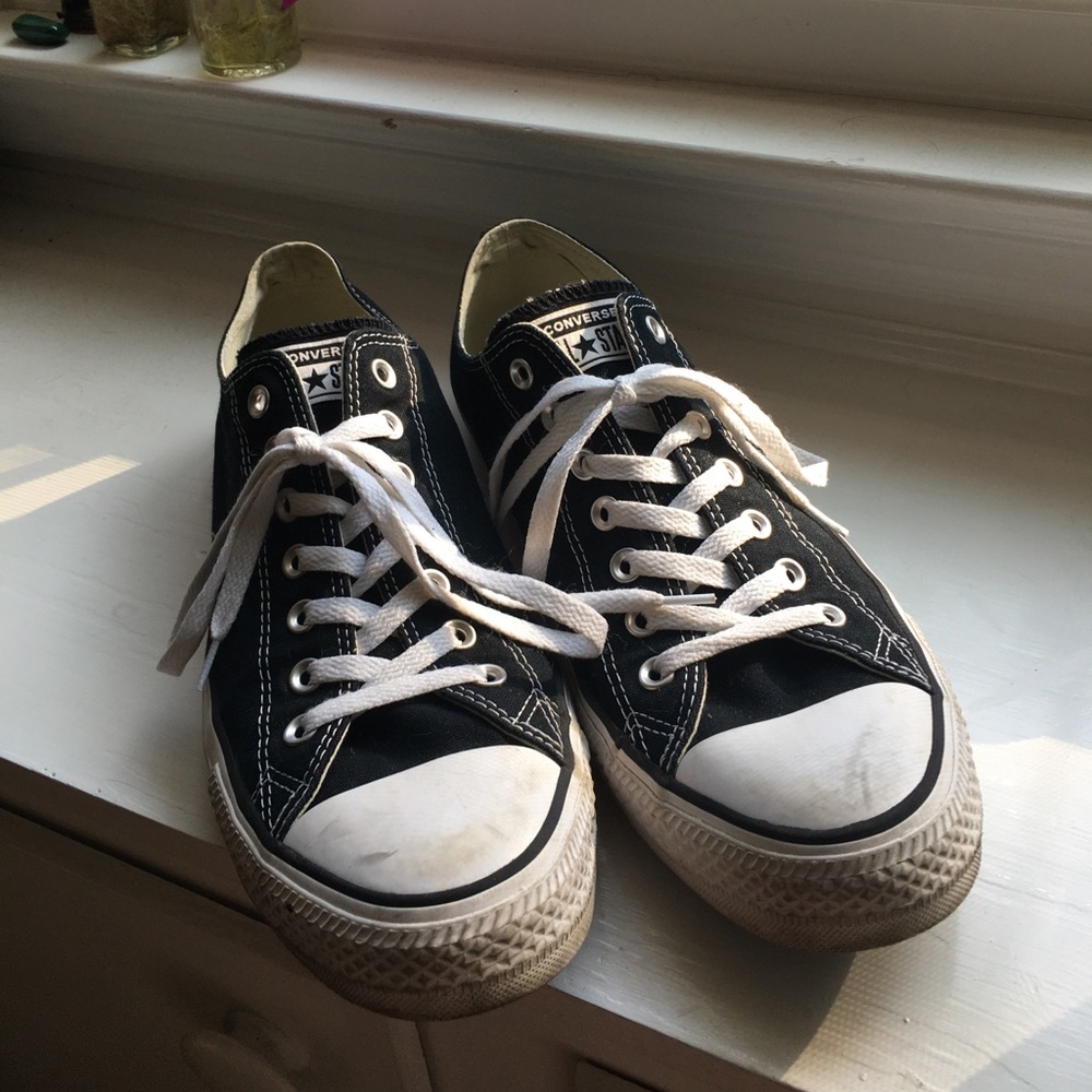Mens Black Low Top Converse